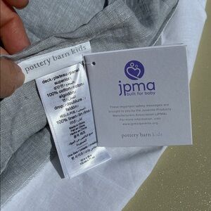 Pottery Barn Kids 52 in x 28 in Bed Skirt Cotton Linen NWT